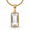 Crystal Rectangle Necklace