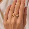 Bird & Crystal Ring