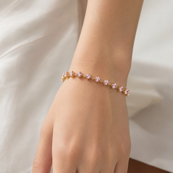 Lilac Diamond Crystal Bracelet
