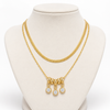 Dual Layer Crystal Charm Necklace