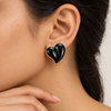 Black Heart earrings