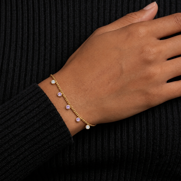 Pink Chimes Chain Bracelet