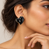 Black Heart earrings