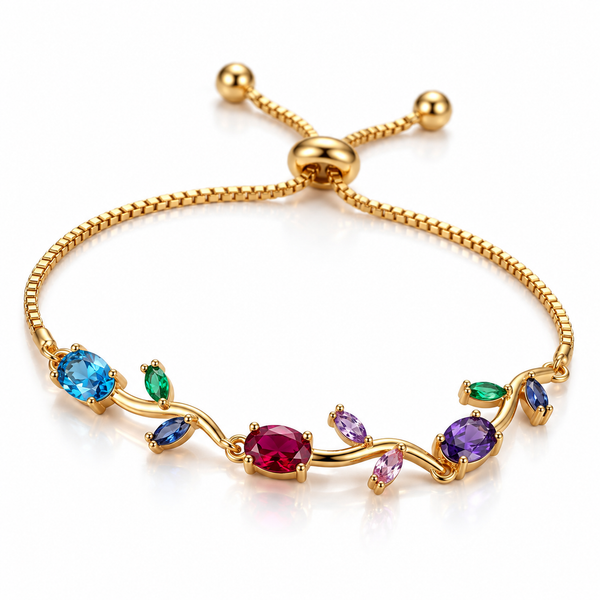 Multicolour Tulip Bracelet Adjustable