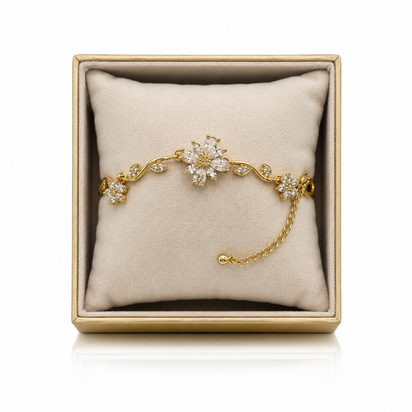 Crystal Flower Bracelet