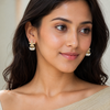 Dainty Glass pearl Flower Earring