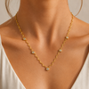 Crystal Wave Chain Necklace