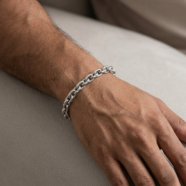 Xavier Silver Men’s Bracelet