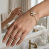 Crystal Flower Chain Bracelet