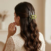Ribbon Bow-Shaped Hair Claw Clips worn on model – styled for women