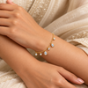 Teardrop Beaded Chain Bracelet