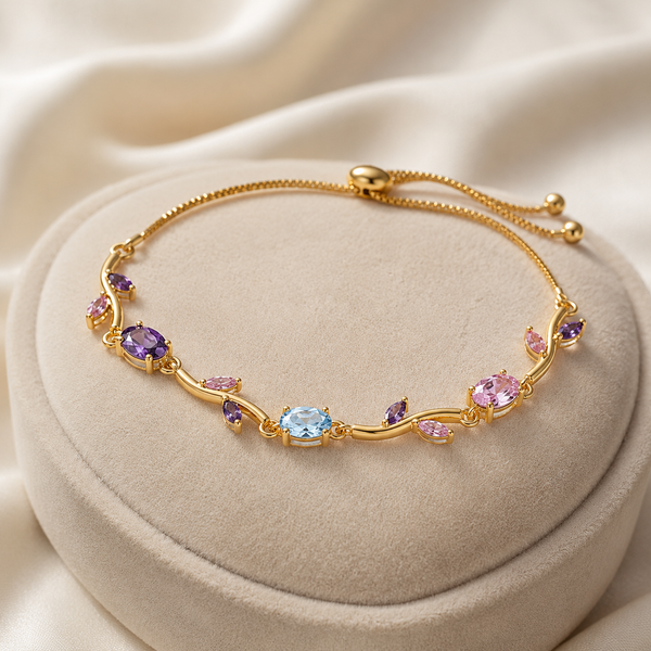 Honey Aura Tulip Anklet- Adjustable