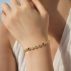 Crystal Flower Chain Bracelet