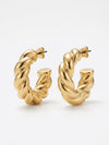 Gold Hoops - Earrings Set