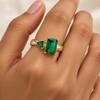 Emerald Duo Ring