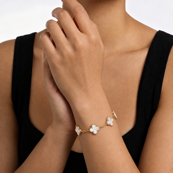 White Cleef Bracelet