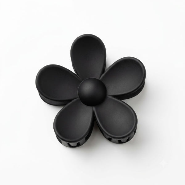 Flower-Shaped Hair Clips hair claw clip worn on model – styled for women