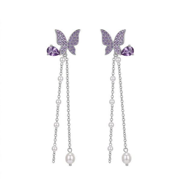 Lavi Butterfly Crystal Earrings