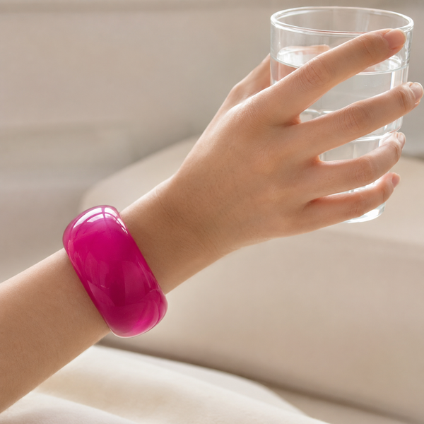 Statement Pink Chunky Bracelet