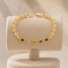 Crystal Flower Chain Bracelet