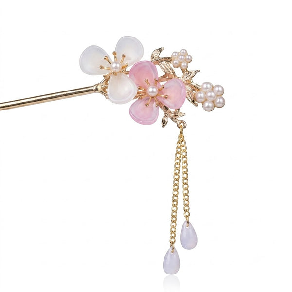 Blushing Flora Hair Pin hair clip for women by Fix My Hairs