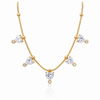 Crystal Heart Charm Necklace with earrings