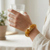 Marbel Pattern Acrylic Bracelet - Caramel