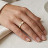 White Heart Slimline Ring