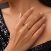 Studded Cart Band Ring