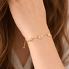 Alt Bow Stud Chain Bracelet