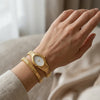 Serpenti d’Or – White Snake Head Bangle Watch