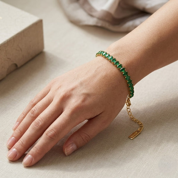 Emerald Green Slimline Bracelet