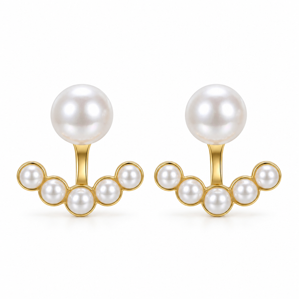 Pearl Arc Earrings