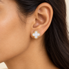 White Clover Earrings