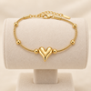 Minimal Heart Ball Bracelet