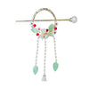 Delicate Flower Pearl Tassels Hair Stick – alternate angle