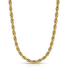 Rope 18K Gold Plated 6MM Men's Chain