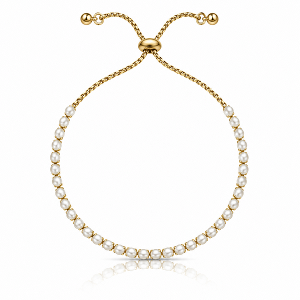 Pearl Chain Bracelet- Adjustable