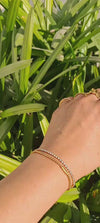 Golden Glamour Layered Bracelet