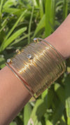 Gold Rush Stone Stud Bangle
