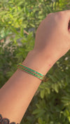 Ellie Emerald Bangle