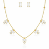 Emerald Ellie Necklace with Earrings